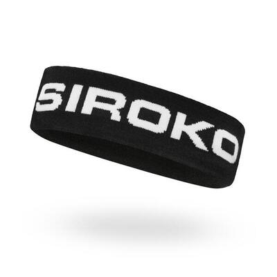 Heren en dames wintersport oorwarmende snowboardband flex zwart