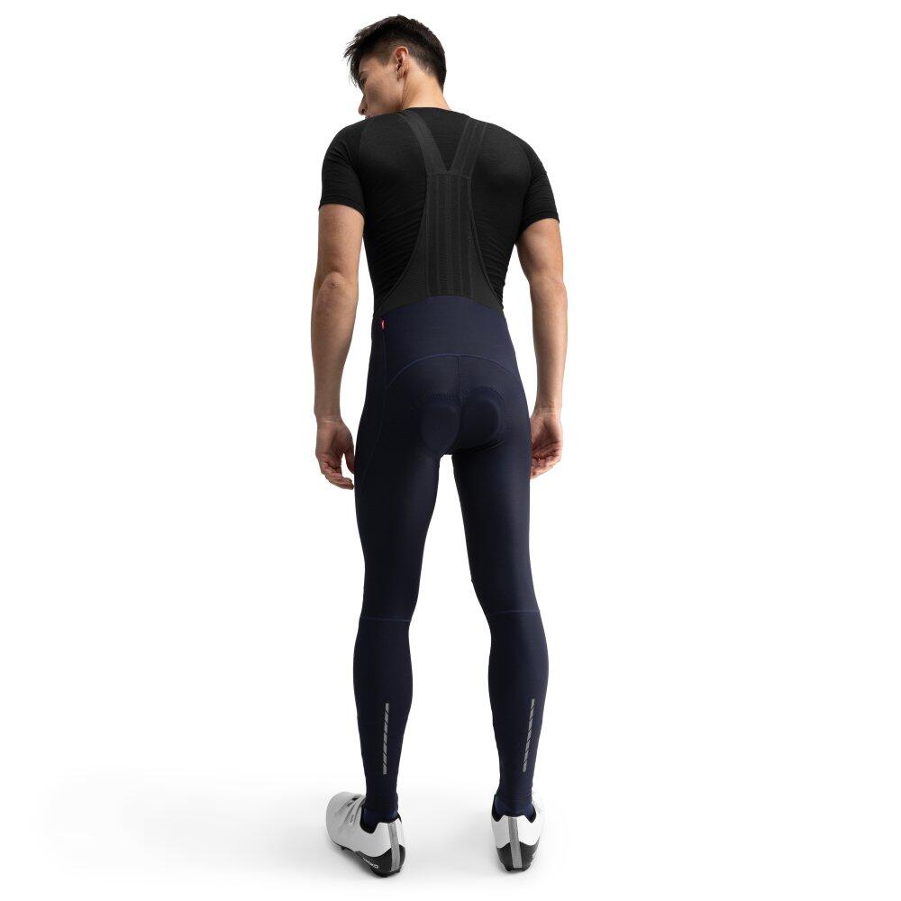 Salopette ciclismo a gamba lunga uomo Pries Blu 2/7