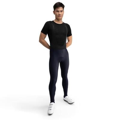 Heren wielrennen lange fietsbroek pries blauw