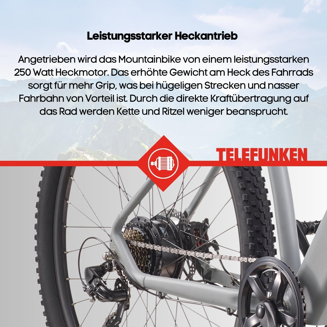 E-Bike M921 29 Zoll 7-Gang Pedelec Mountainbike E-MTB Elektrofahrrad Hardtail 7/7
