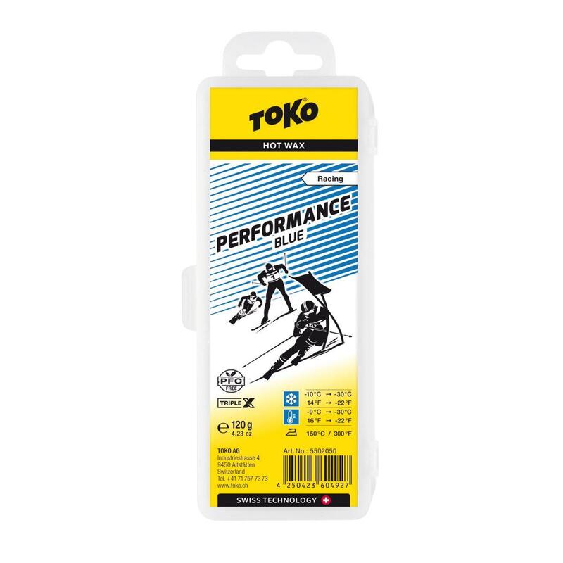 Skluzný vosk Performance modrý 120g