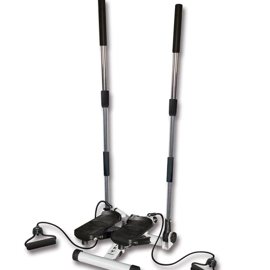 Stepper Walky with Elastic Bands – Legs, Glutes & Arms Workout
