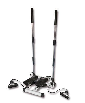 Stepper Walky con Elastici - Allenamento Completo per Gambe. Glutei e Braccia