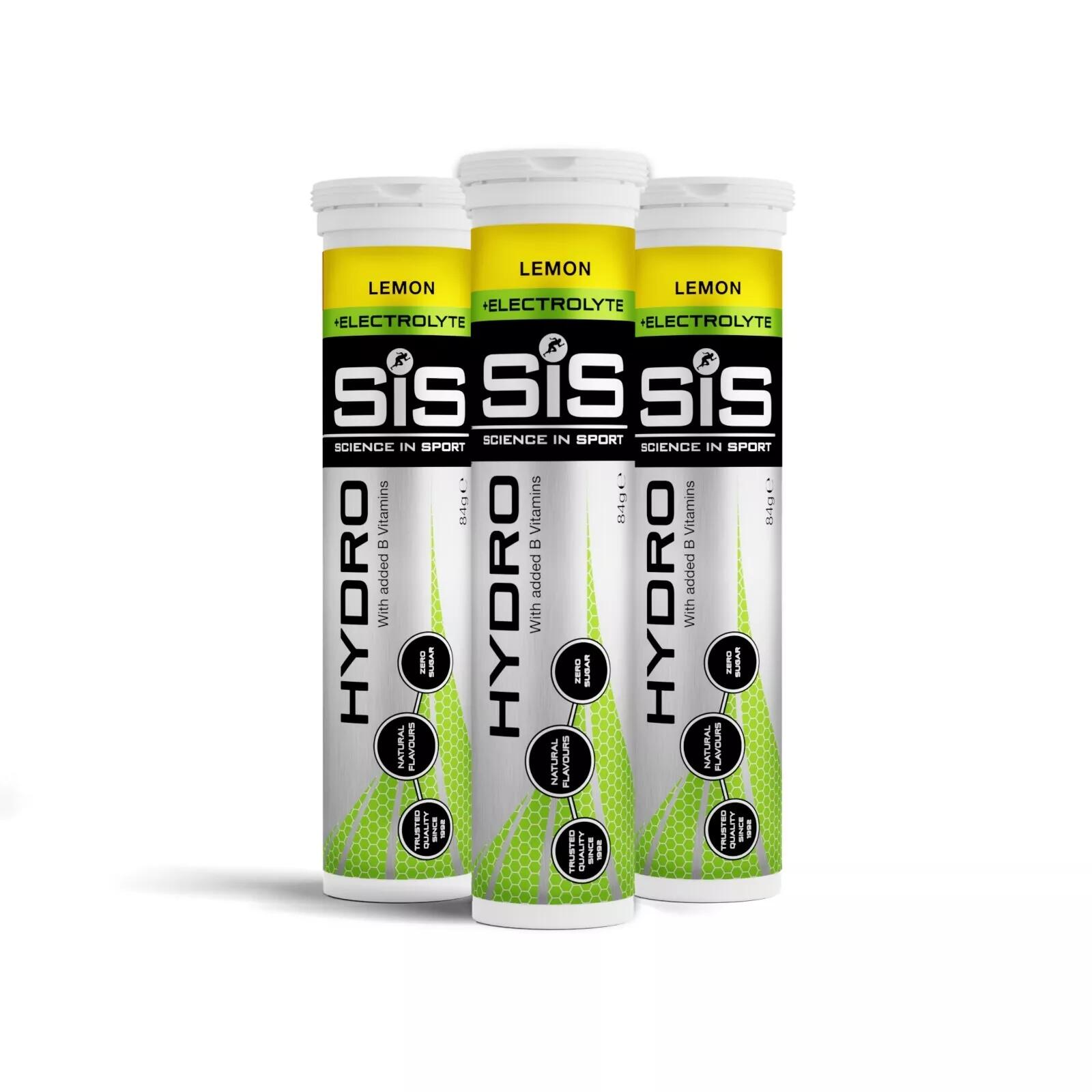 SCIENCE IN SPORT Hydro Tabs + Electrolytes - Lemon - 3 Pack - 60 Tablets
