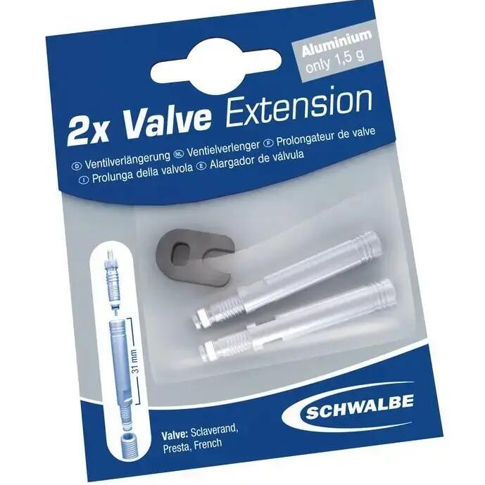 Schwalbe Valve Extenders 65mm - Set of 2