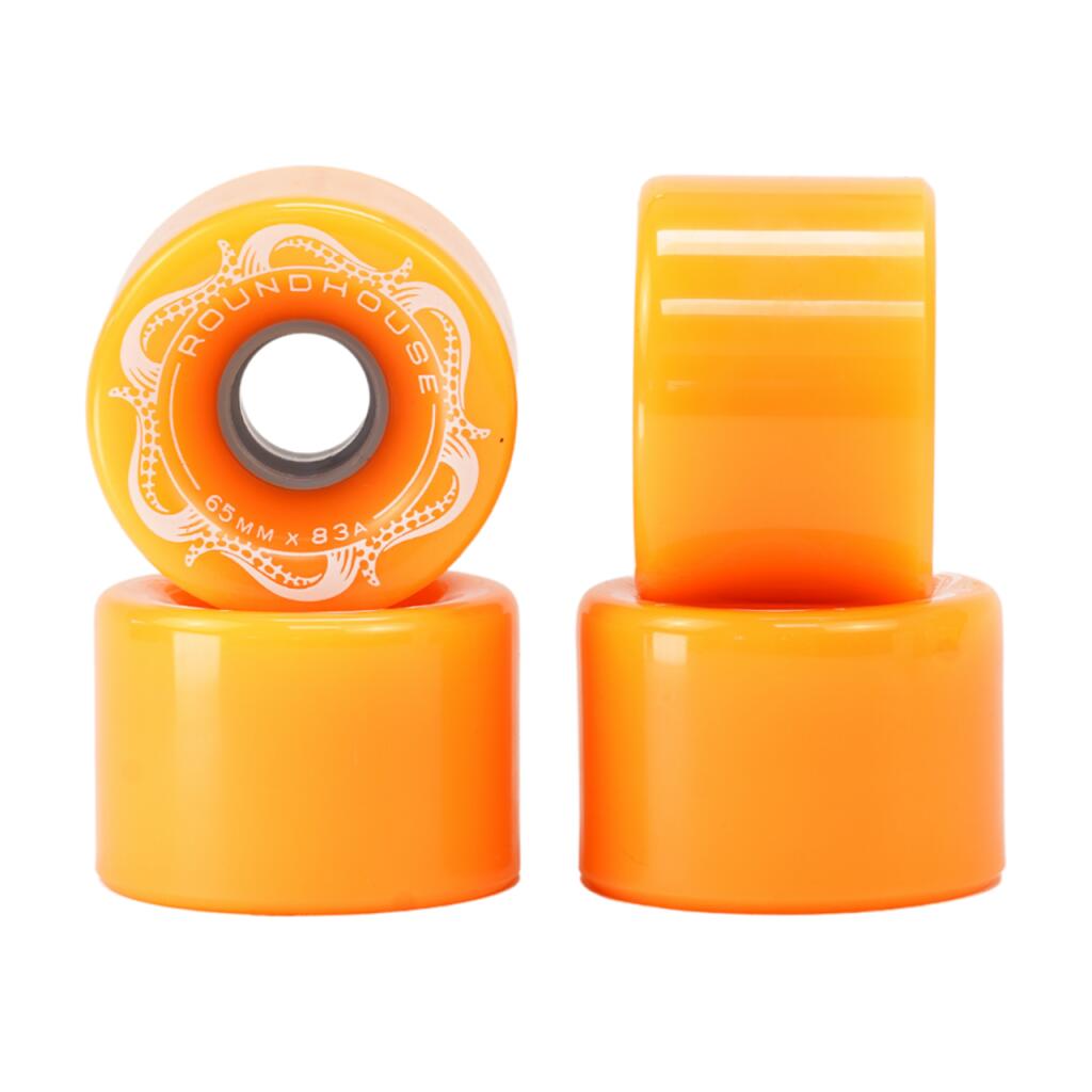 Skateboard Wheels - Roundhouse Slick - 65mm/83a - Orange Glo - Carver