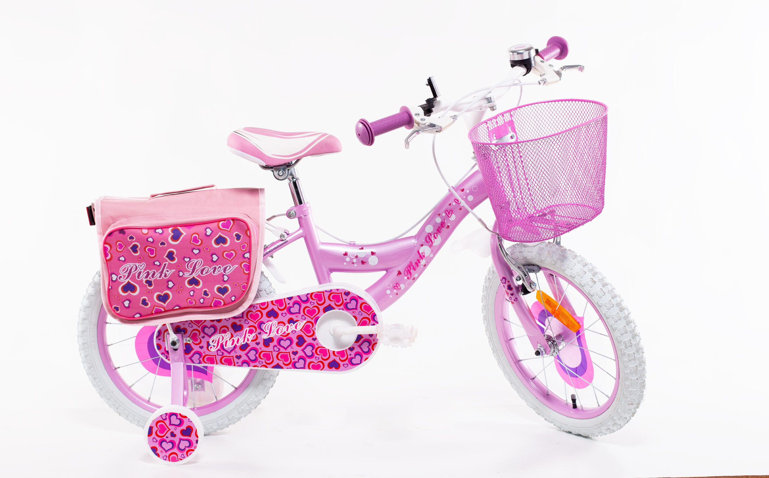 F.LLI SCHIANO SCH Pink Love 16” meisjesfiets met accessoires