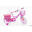 Bicicletă pentru fete SCH Pink Love 16” cu accesorii
