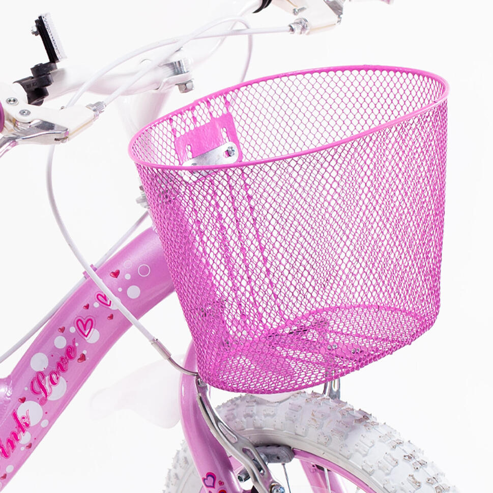 Rowerek dziewczęcy SCH Pink Love 12” z akcesoriami