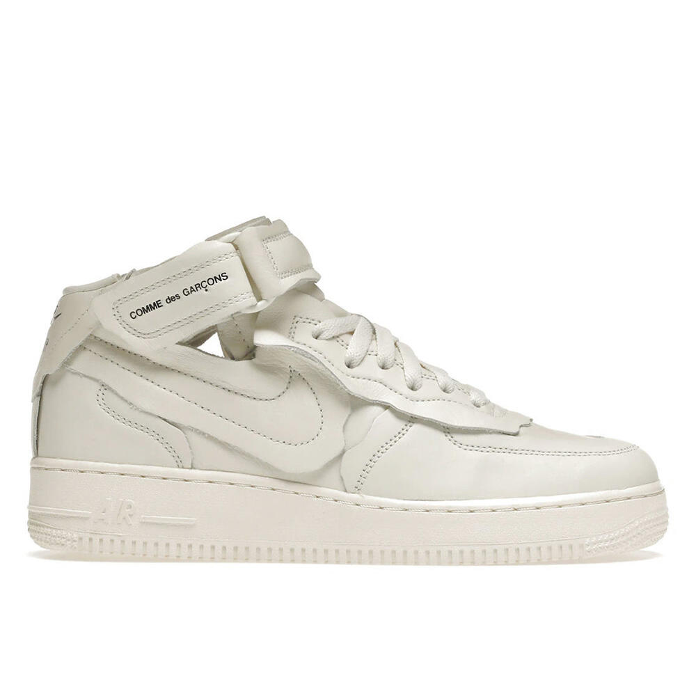 NIKE Reconditionné - Nike Air Force 1 Mid Comme des Garçons Blanc - Très Bon État