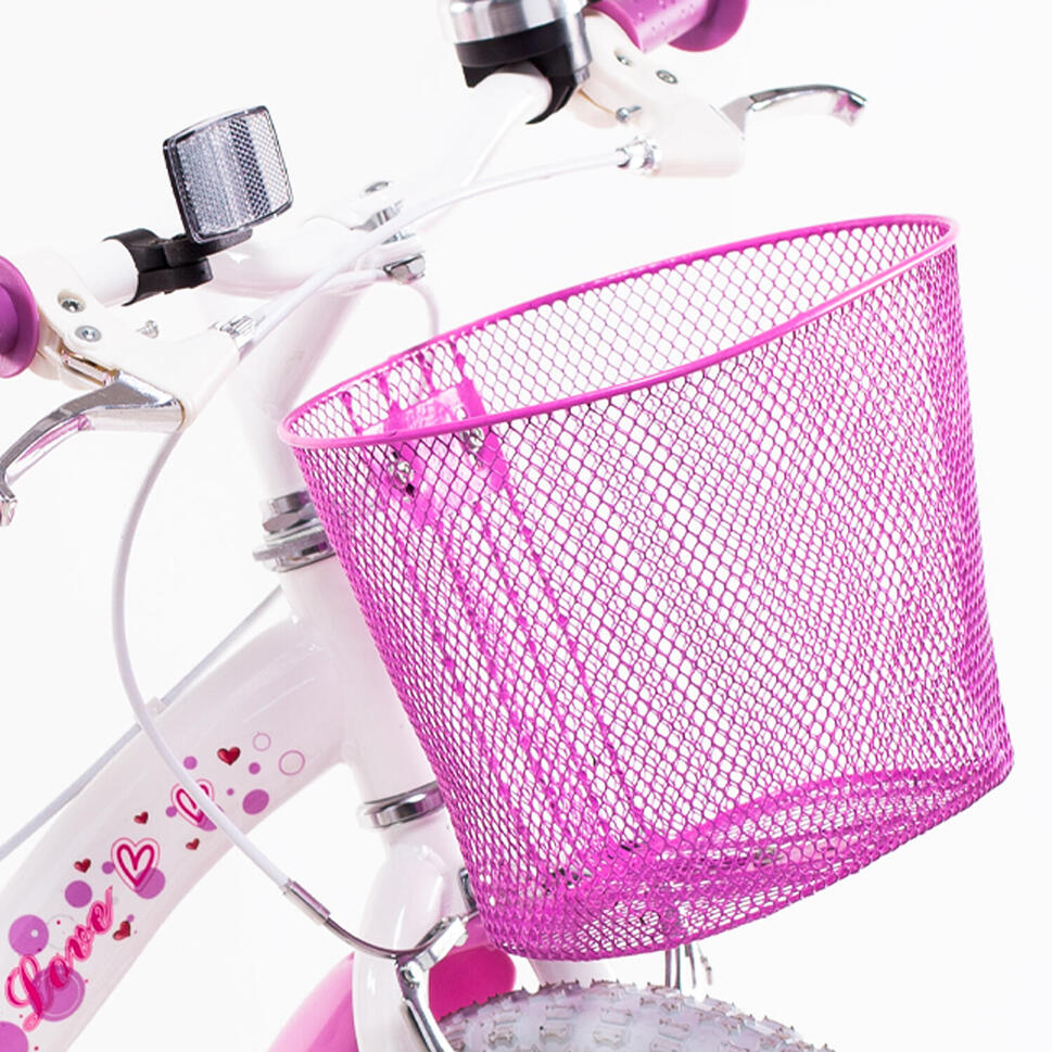SCH Pink Love 16” rower dziewczęcy z akcesoriami