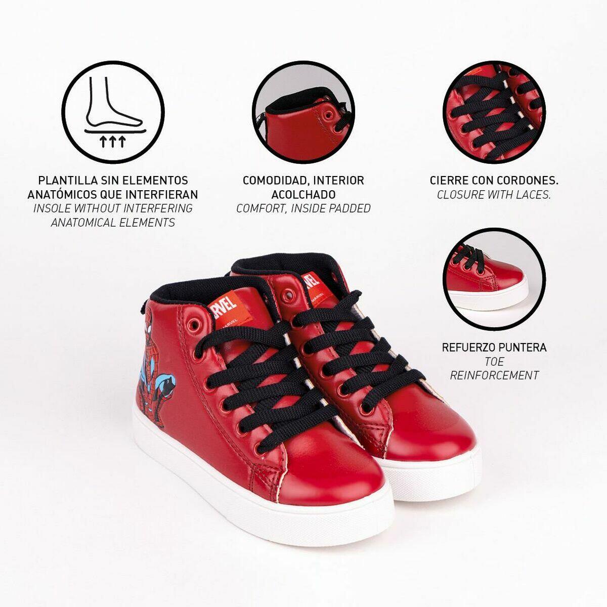 Zapatillas niÃ±os CerdÃ¡ Spiderman en color rojo 4/5