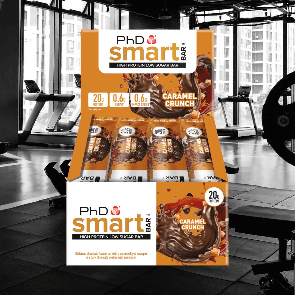 Smart Whey Protein Bar | Caramel Crunch Flavour | 12 Pack 4/5