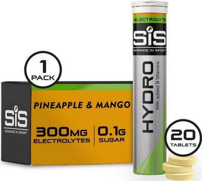 Elektrolyte bruistabletten - 20stuks - go hydro pineapple & mango