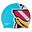 Casca inot copii Speedo Printed Caracter albastru