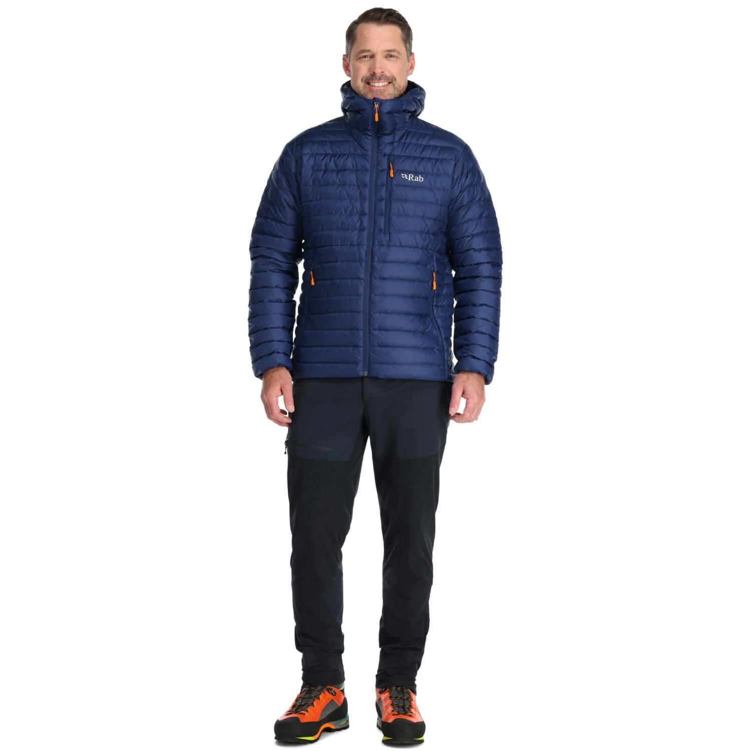 Giacca piumino uomo Rab Microlight Alpine blu scuro/arancione S 3/6