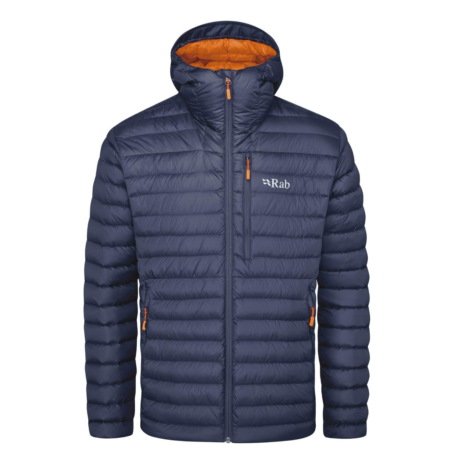 Giacca piumino uomo Rab Microlight Alpine blu scuro/arancione S 4/6