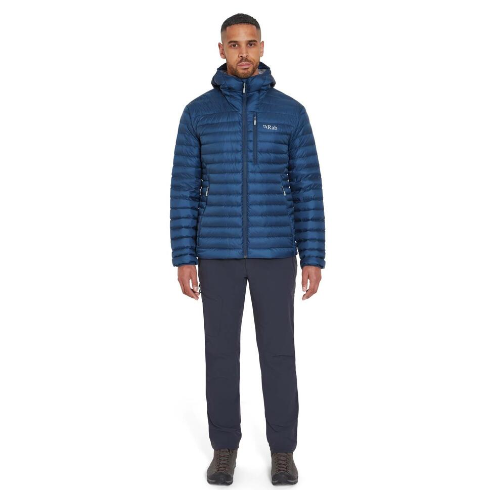 Kurtka puchowa męska Rab Microlight Alpine Jacket z kapturem