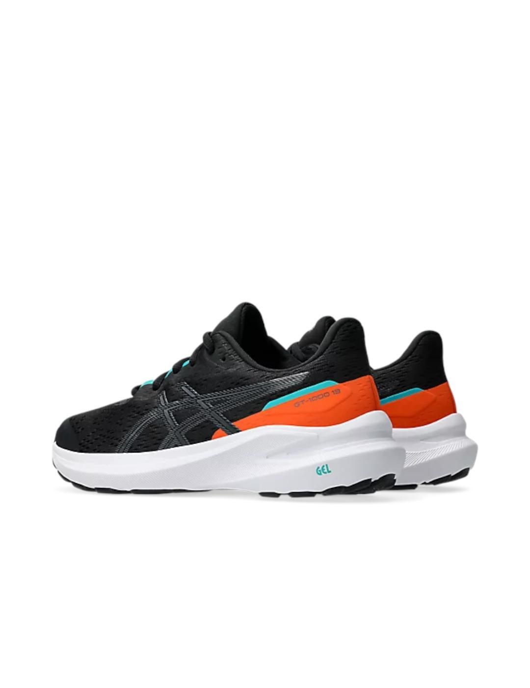 Tênis para crianças Asics Gt-1000 13 Preto. 4/6