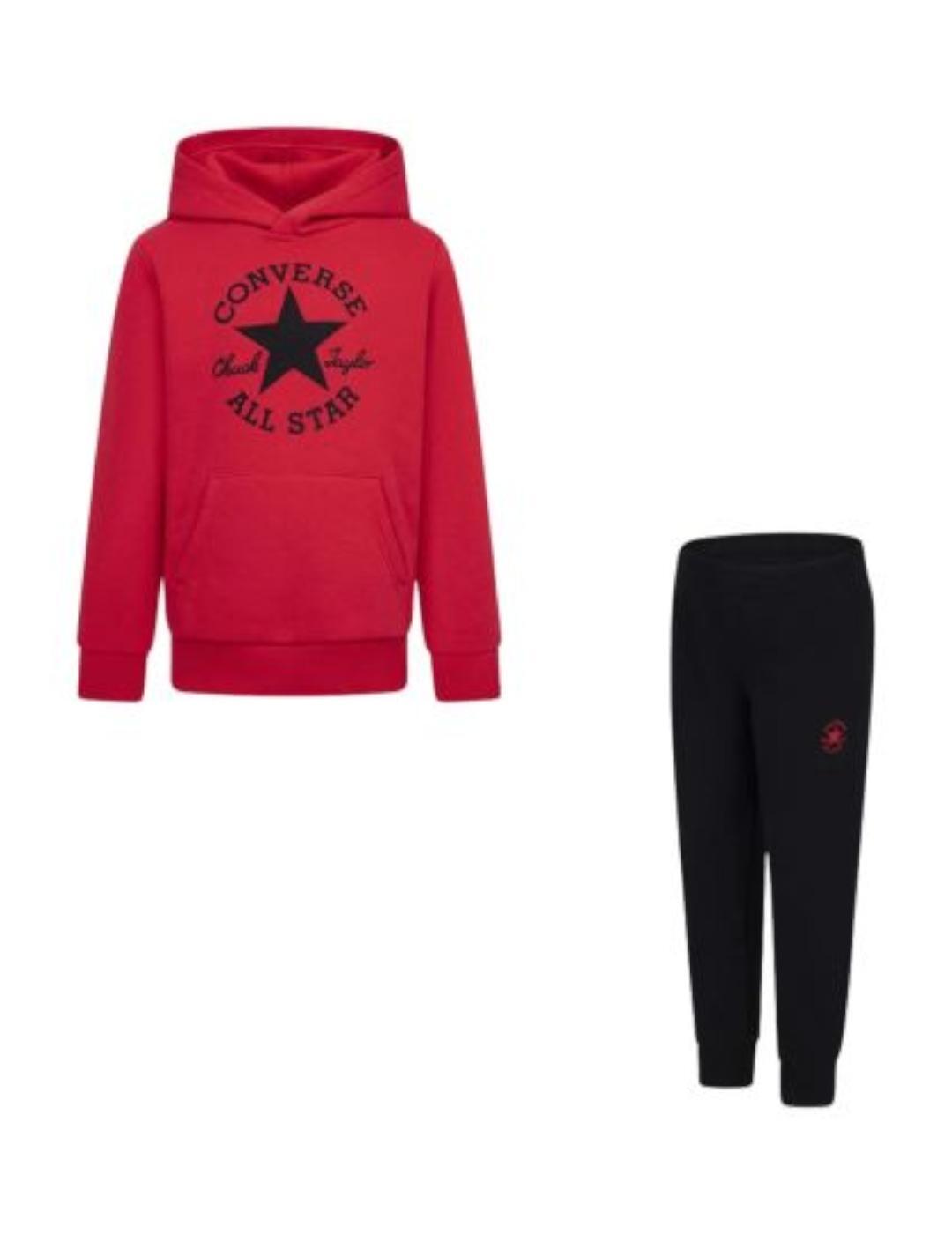 Conjunto para Niño Converse haddad Dissected  Rojo 1/2