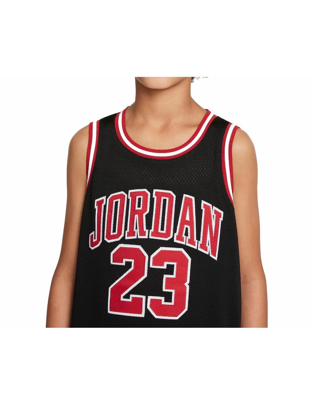 Canotta ragazzo basket jordan 23 jersey - nera\rossa 3/5