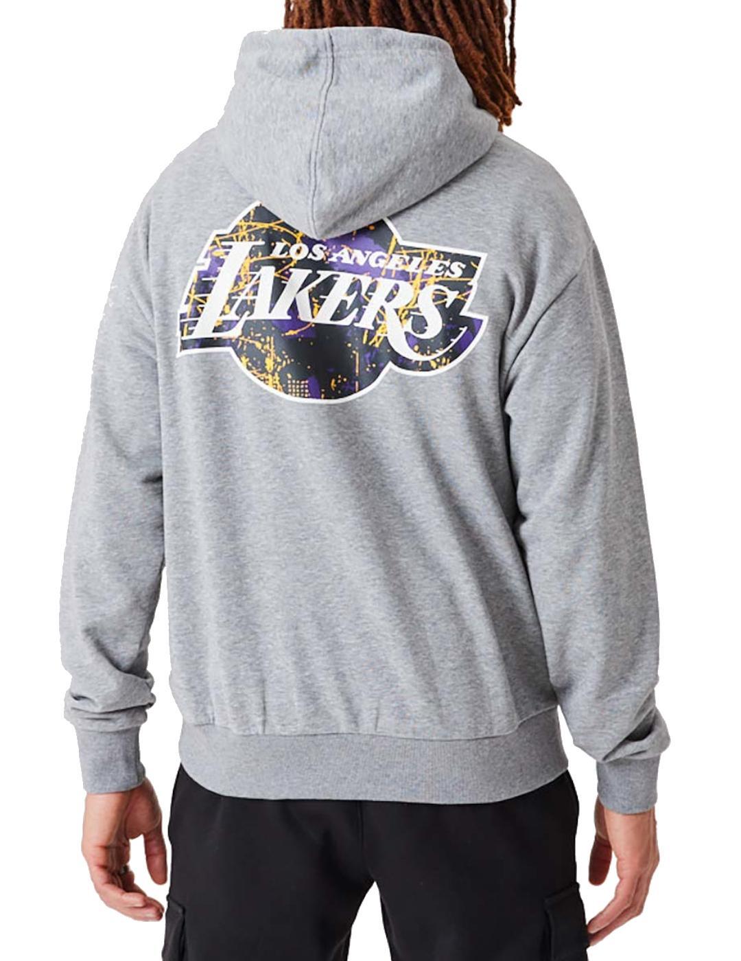 Maillot et sweat à capuche pour homme New era Lakers Gris 2/5