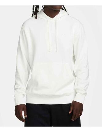 Sudaderas jerseys polares para Hombre Nike moda Club fleece hoodie Blanco