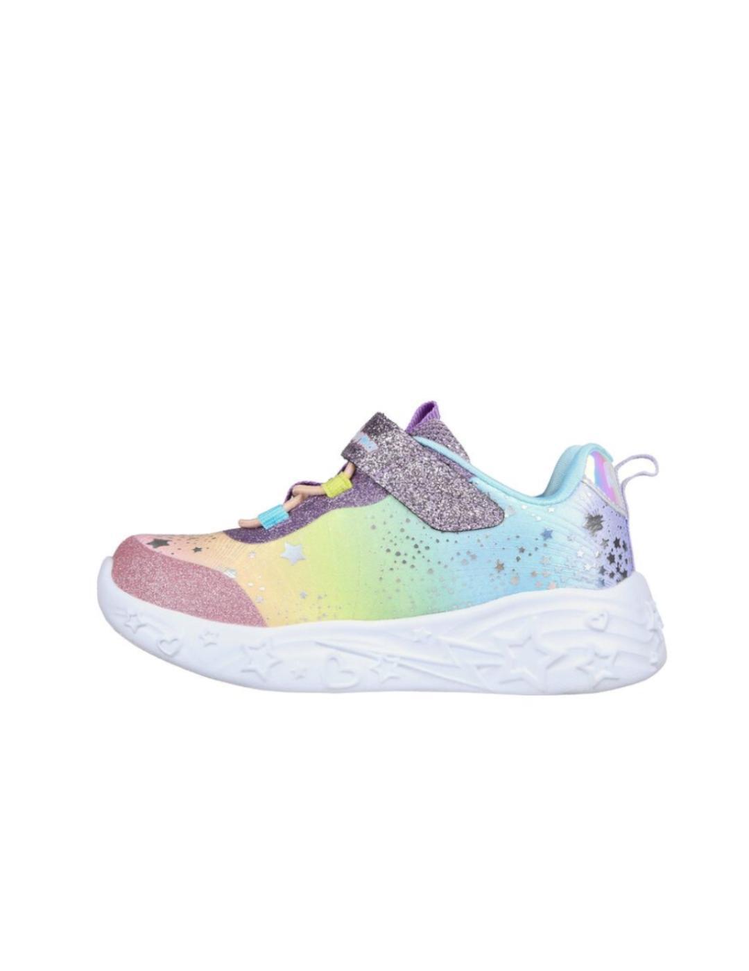 Chaussures pour fille Skechers baby lights unicorn Multicolore 2/4