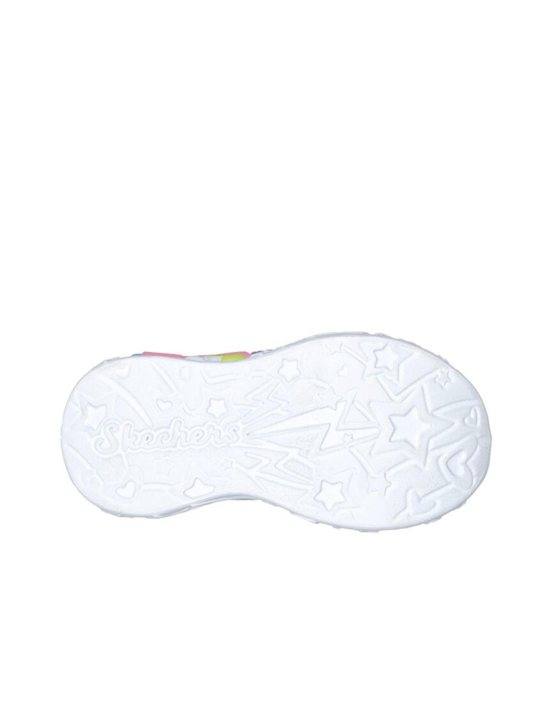 Chaussures pour fille Skechers baby lights unicorn Multicolore 4/4