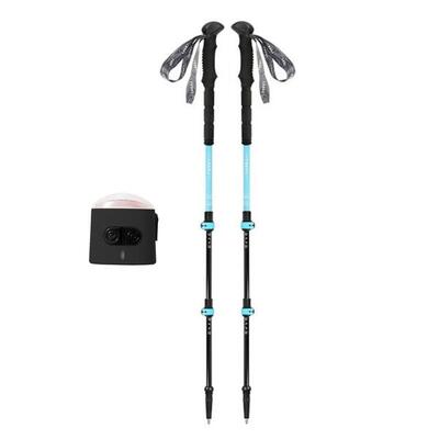 Bastoncini da trekking (set di 2) pieghevoli in metallo +1 luce SIERRA