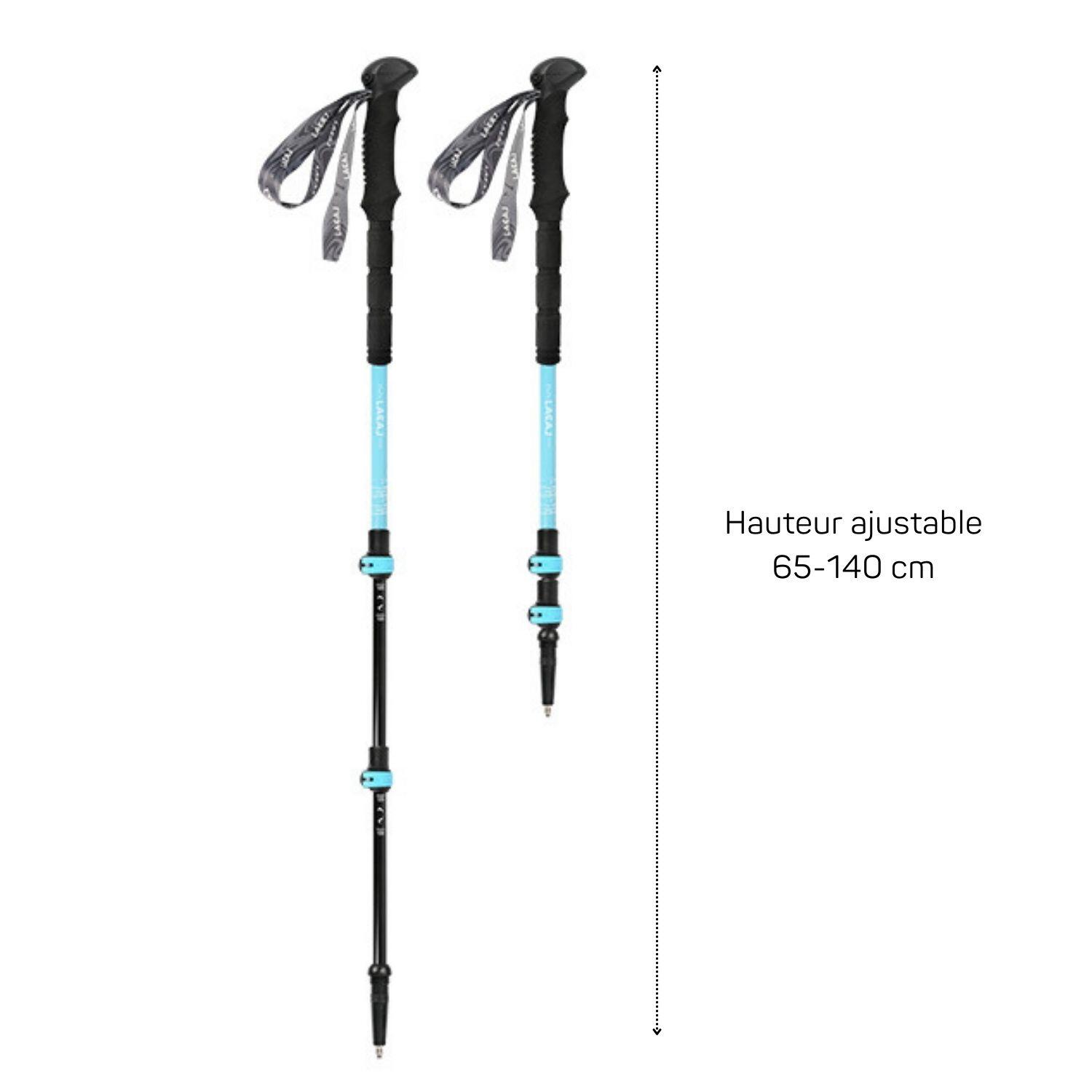 Wandelstokken (set van 2) opvouwbaar van metaal -Met licht-SIERRA 3/3