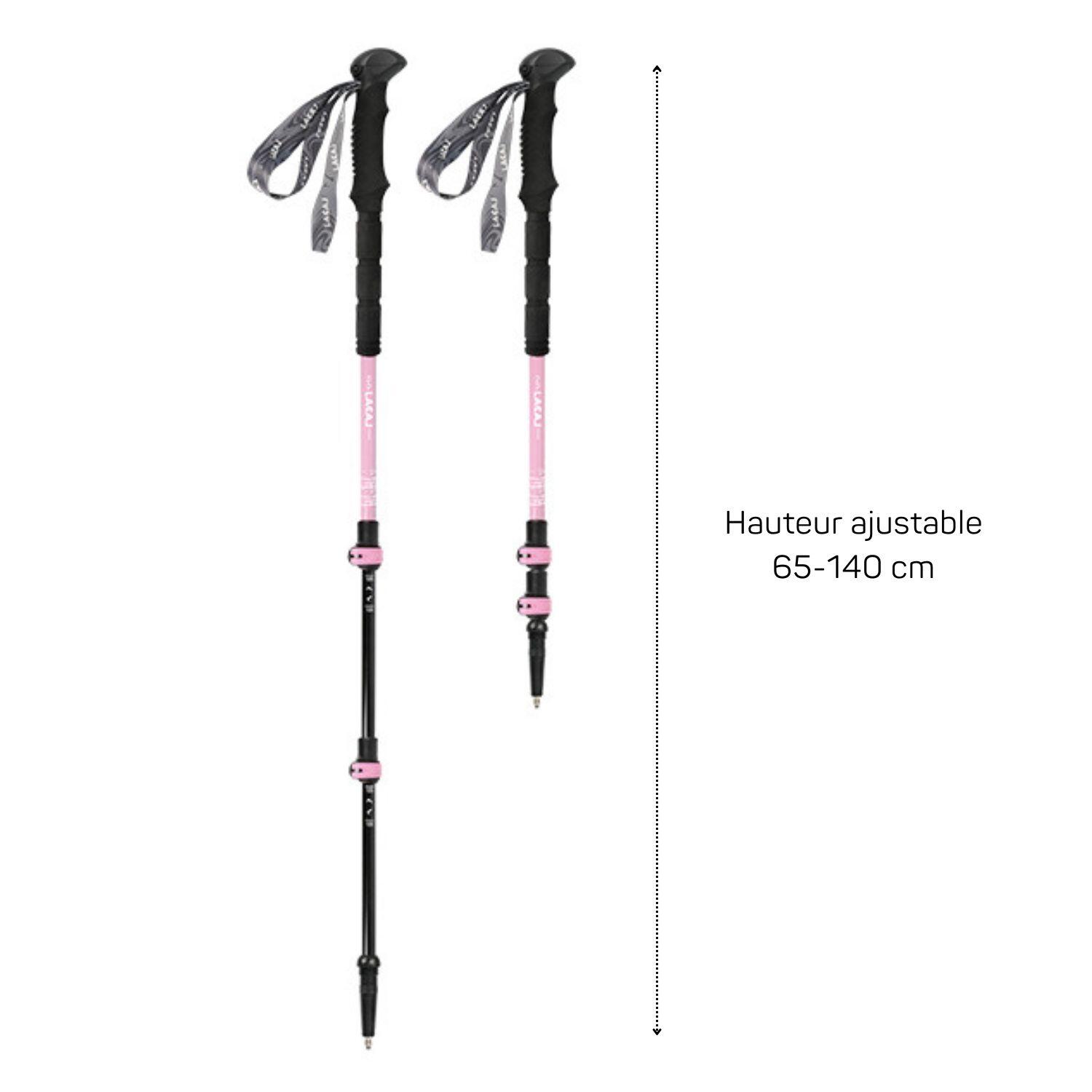 Wandelstokken (set van 2) opvouwbaar van metaal -Met licht-SIERRA 3/3