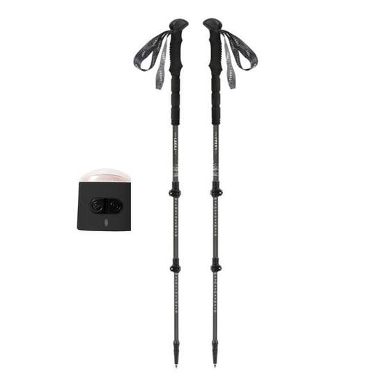 Bastoncini da trekking (set di 2) pieghevoli in fibra di carbonio +1 luce K2