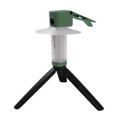 Oplaadbare led-lamp met statief. lichtgewicht en draagbaar alpha ii