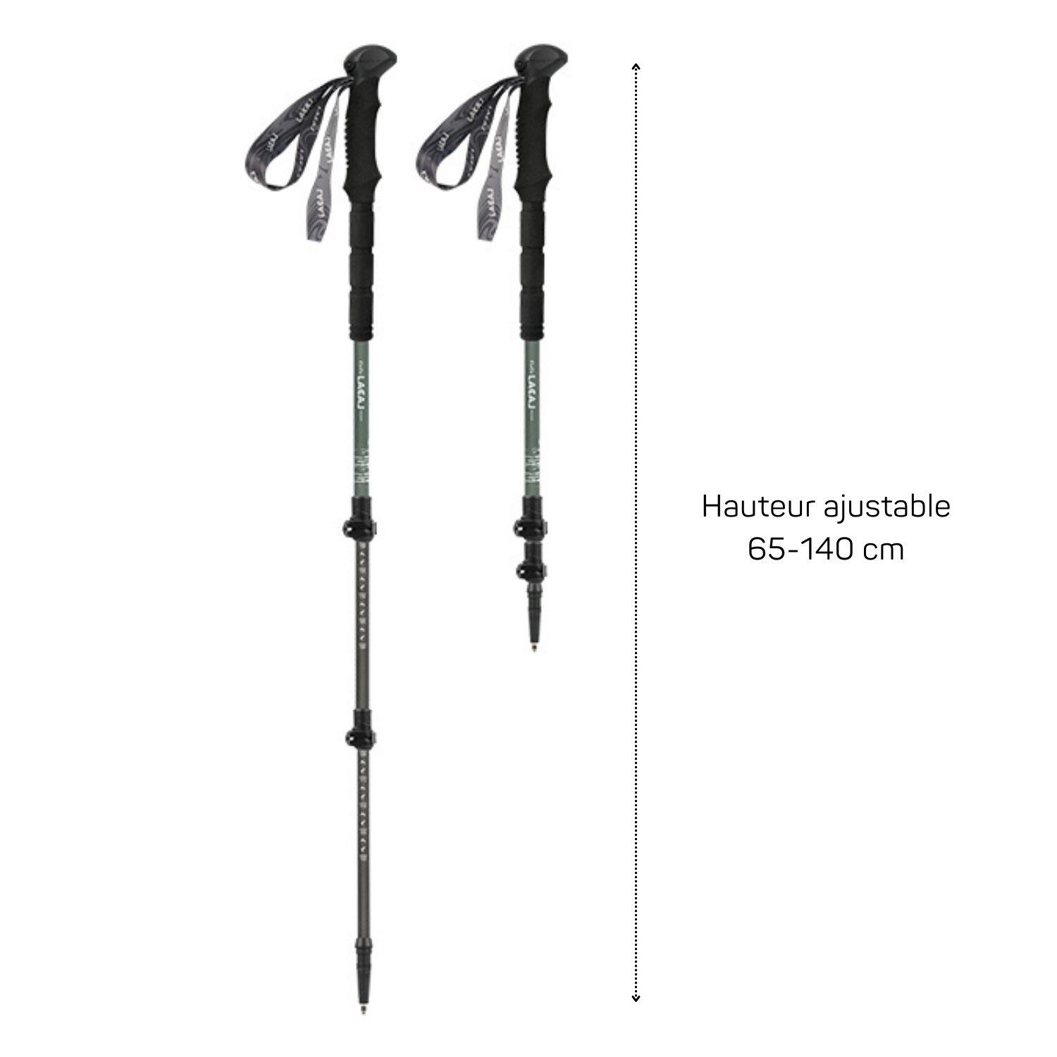 Wandelstokken (set van 2) opvouwbaar van koolstofvezel -Met licht 3/3