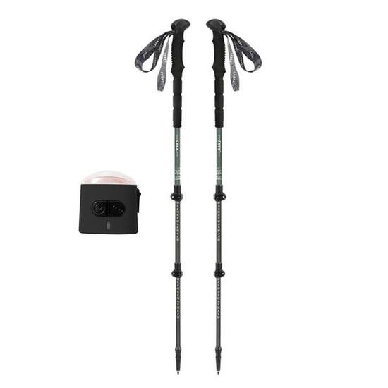 Bastoncini da trekking (set di 2) pieghevoli in fibra di carbonio +1 luce K2