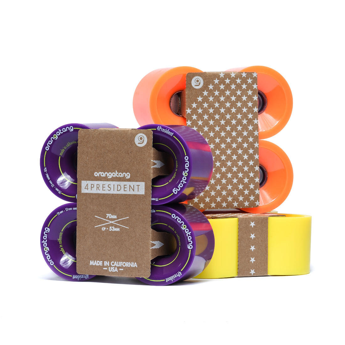 Rodas Sk8 4President 70mm 83A ORANGATANG 2/4