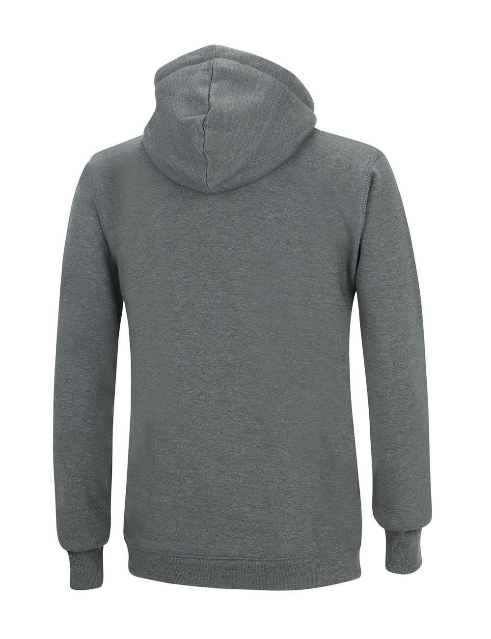 Winter Sweatshirt Crew Pro Line mit Kapuze und Full Zip Dunkel-Melange 2/3