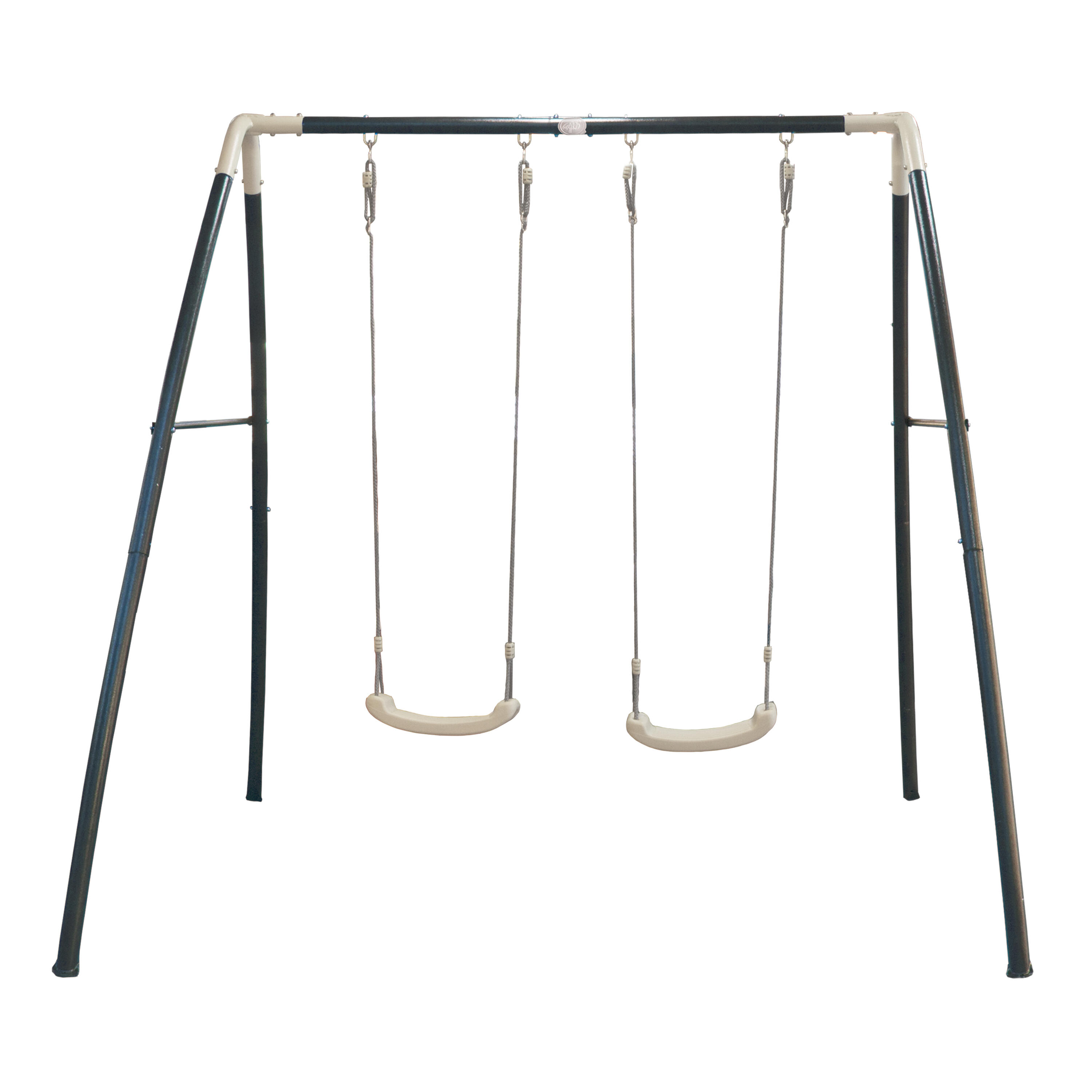 Altalena Trapezio In Legno 2 In 1, Con Corde Regolabili E Moschettoni, Per Interni Ed Esterni, Carico 100 Kg