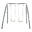 AXI Portique en Metal , 210 x 210 x 217 cm - Blanche & Grise