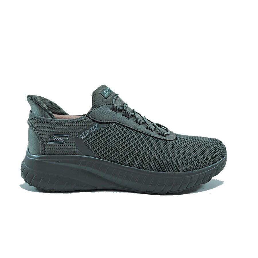 Zapatilla Hombre Skechers Bobs Squad Chaos Verde 3/4