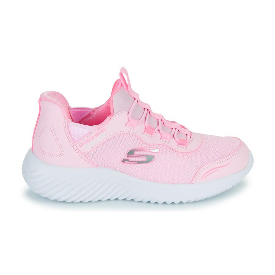 Bounder - Simple Cute Girls Sports Low Top Lace Up Trainers 3/5