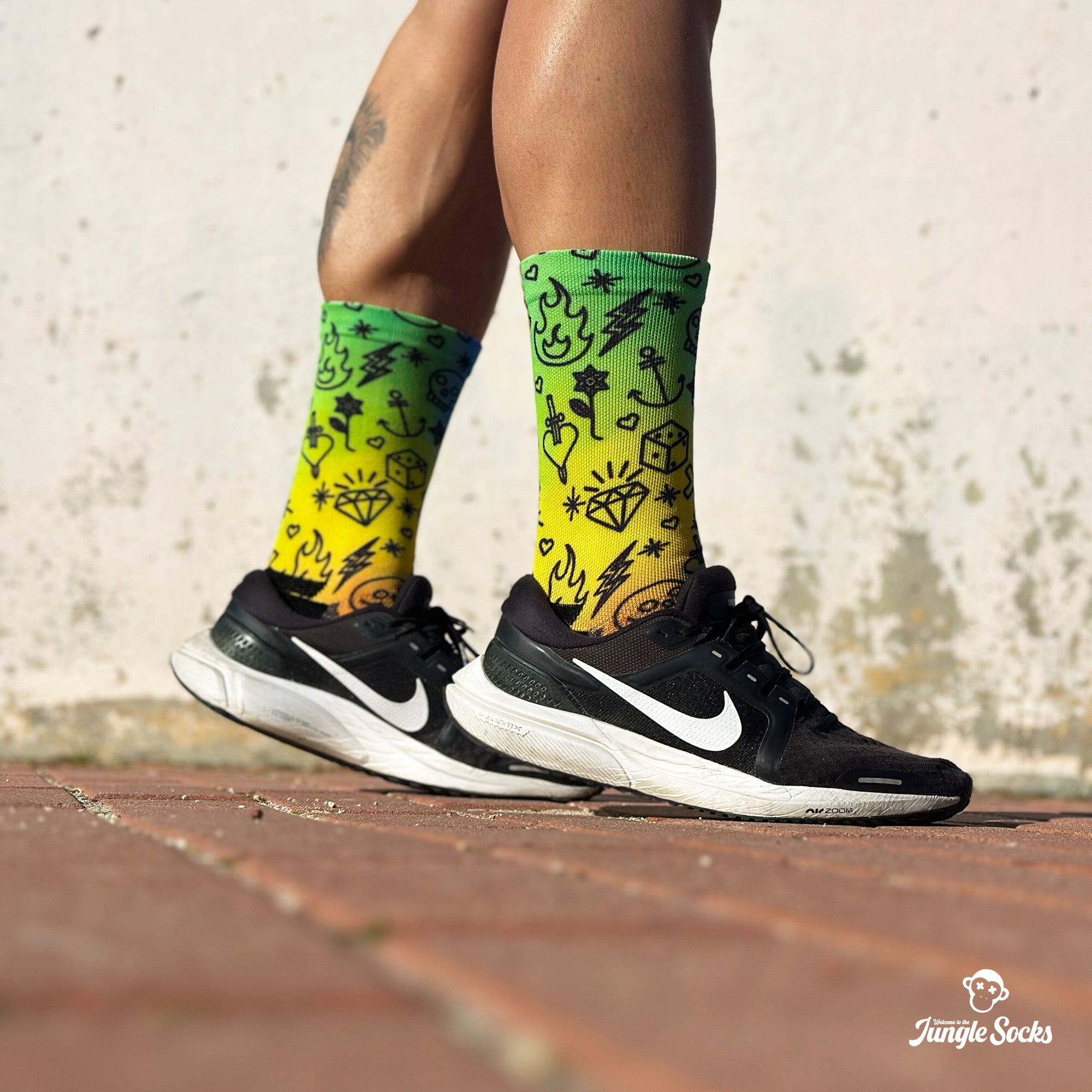 Calcetines Deportivos Running Unisex Divertidos Jungle Socks Calipo 2/3