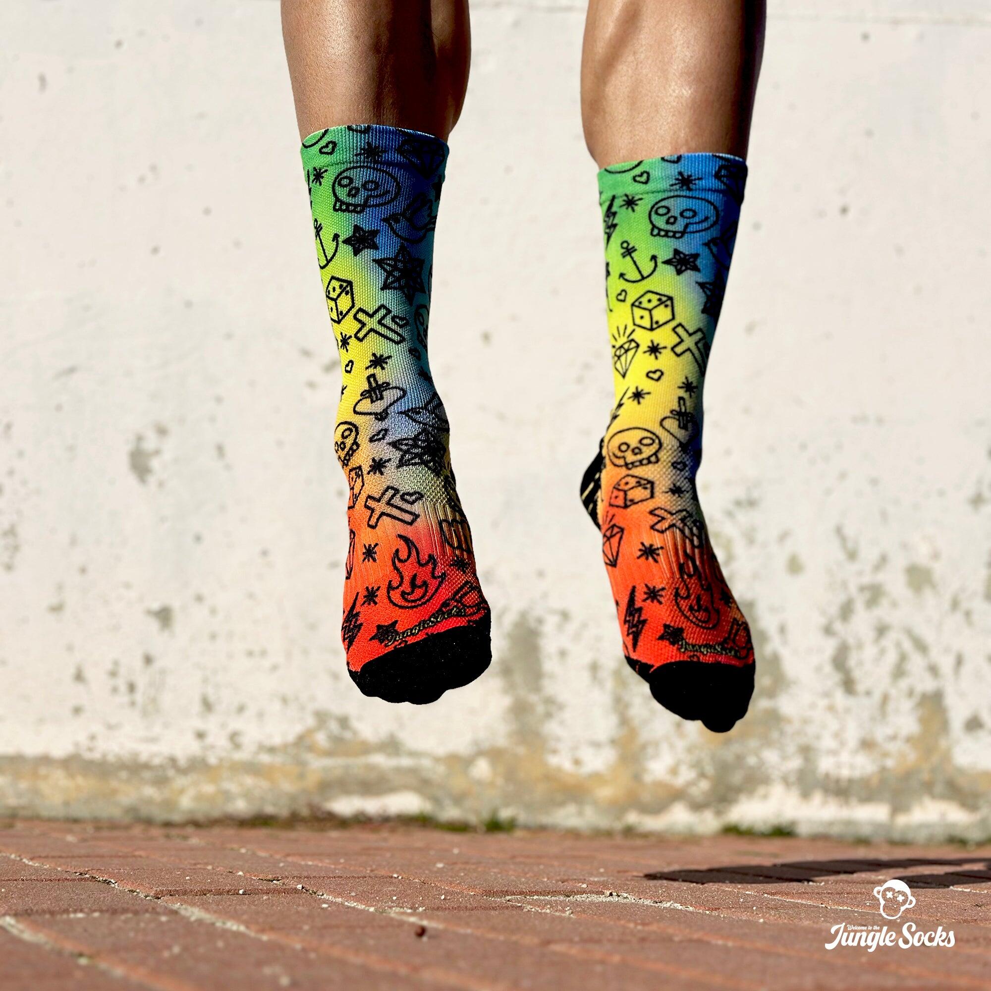 Calcetines Deportivos Running Unisex Divertidos Jungle Socks Calipo 3/3