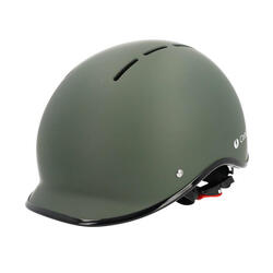Casque vélo adulte 59-61 cm Multisport Kaki avec visère intégrée