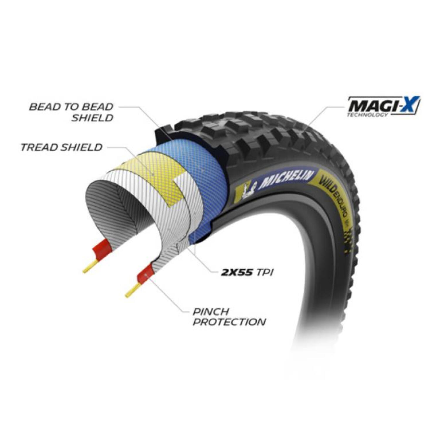 MICHELIN Fietsband Wild Enduro MH Racing Line (Dark Label) 27,5 x 2,50” 63-584 2/5
