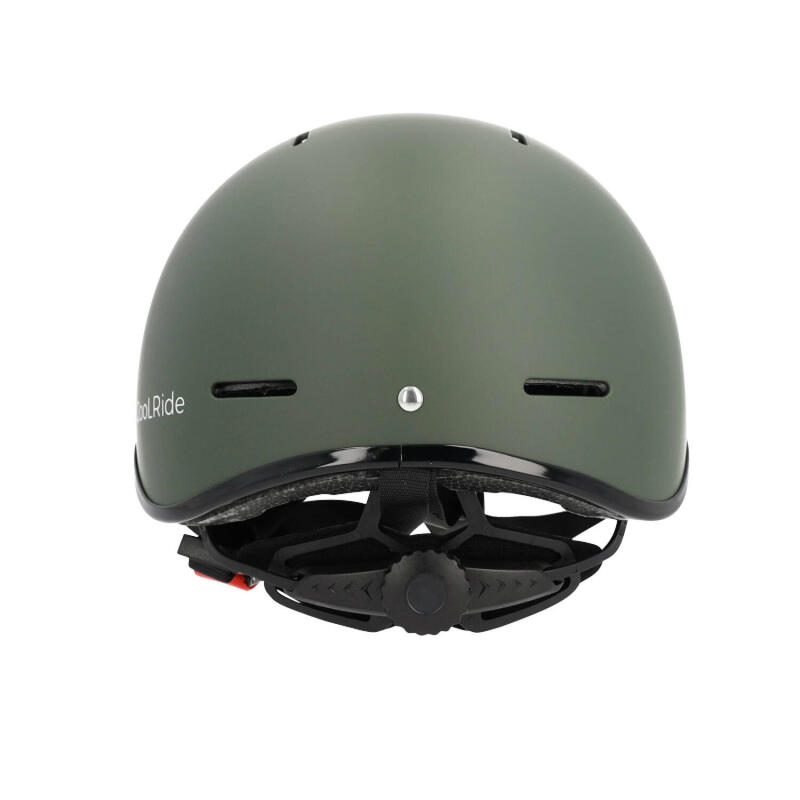 Casque vélo adulte 55-58 cm Multisport Kaki avec visère intégrée