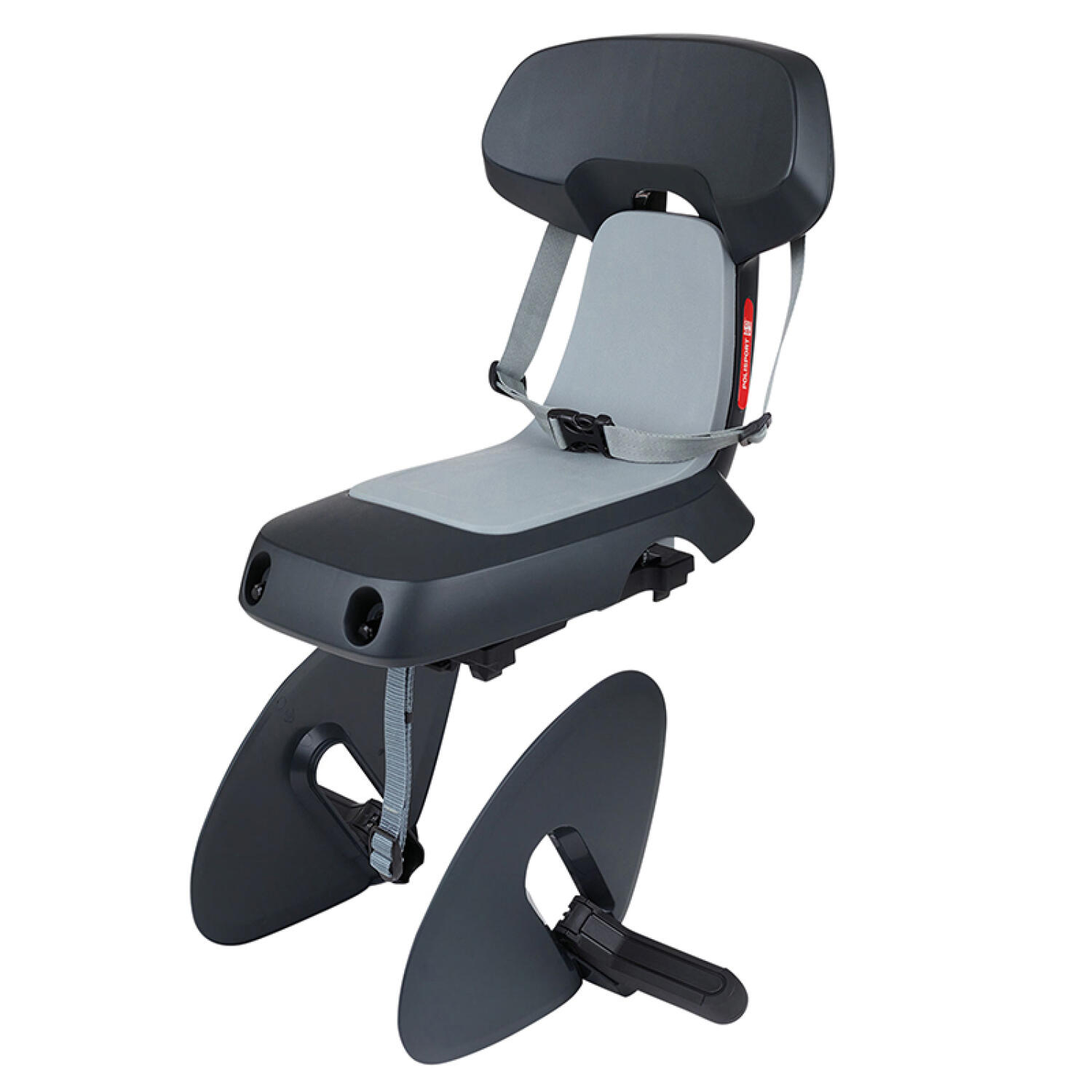 Polisport - Siège Junior Vélo Arrière Porta-bagages Mik-hd 27kg Guppy Junior Gris Foncé - Siège Vélo Enfant - Gris - Taille Unique - Decathlon