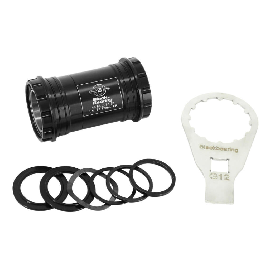 Black Bearing PressFit 30 Bottom Bracket (BB30)
