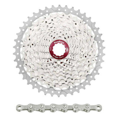 Cassette met ketting sunrace ms8 11-46 shimano